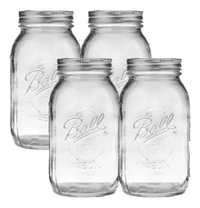 4pz Frascos Mason Jars Ball Vidrio Boca Regular 32oz Origina - marchante.shop - detalle