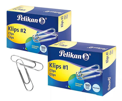 Clips de Acero Redondo Pelikan 100 Piezas Escoger Tamaño 1.33mm - Pelikan - accesorios