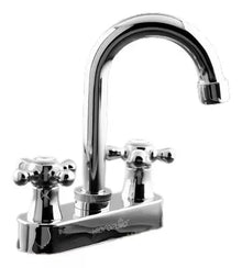 Mezcladora Lavabo Cromo Lavamanos Baño Acero Inoxidable - HIDROFLUD - detalle
