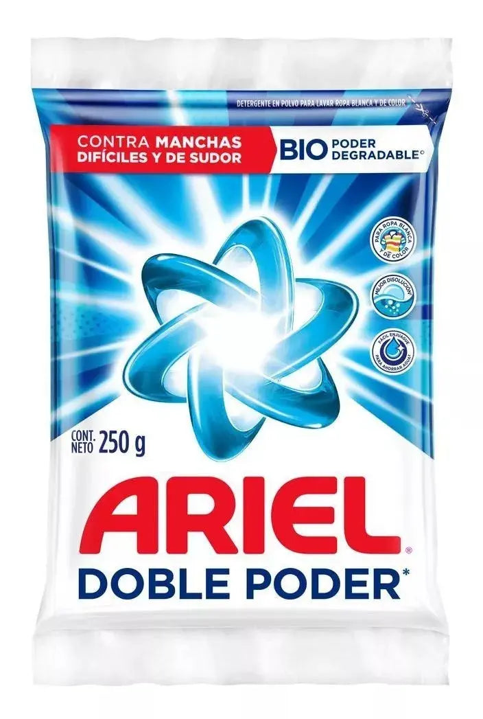 Detergente Para Ropa En Polvo Ariel Doble Poder 250gr - KCTS