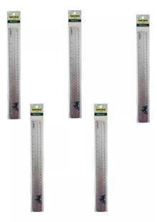 5 Reglas 30cm Aluminio Dietrix Escolar Oficina - Dietrix - detalle