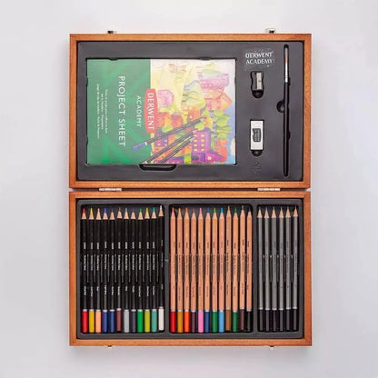 Set Madera Lápices de Colores Derwent Academy 35 Piezas - derwent
