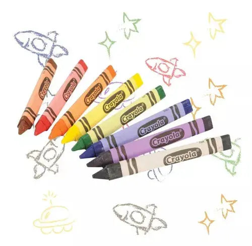 12 Crayones Triangulares Jumbo Colorear Escolar Crayola - Crayola - vista lateral