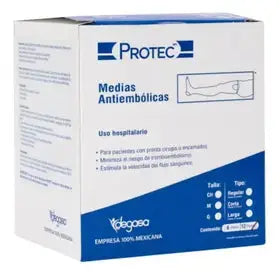 MEDIA ANTIEMBOLICA PROTEC GRANDE-REGULAR PAR C/12 - PROTEC - vista lateral