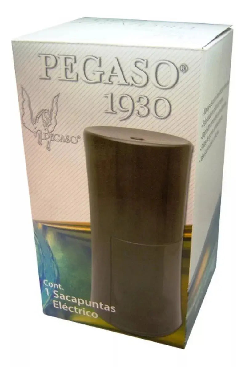 Sacapuntas Electrico Vertical Deposito Pegaso Antiderrapante Color Negro - Pegaso - empaque