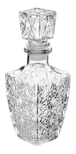 Juego 6 Licoreras Vidrio Cristal Agua Vino 250 Ml Diamante - Vittori