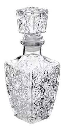 Juego 6 Licoreras Vidrio Cristal Agua Vino 250 Ml Diamante - Vittori