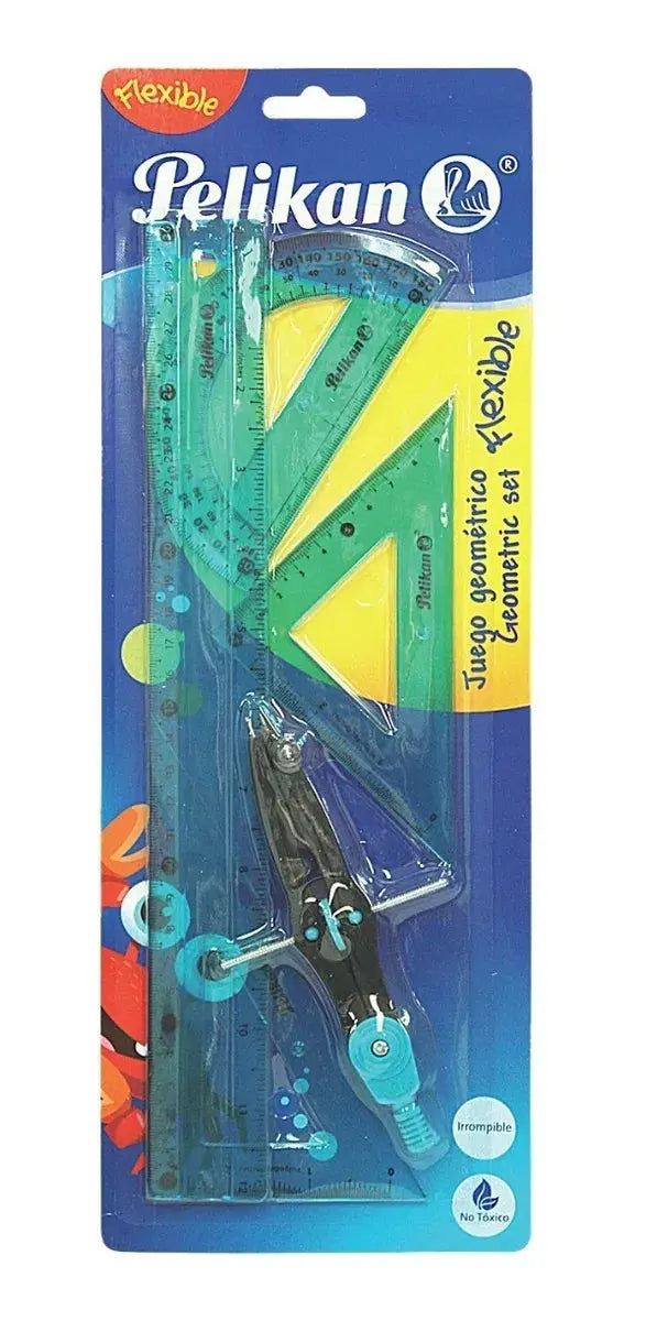 JUEGO GEOMETRICO FLEX 5 PZAS GDE - Pelikan - empaque