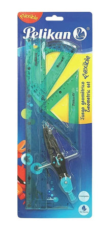 JUEGO GEOMETRICO FLEX 5 PZAS GDE - Pelikan - empaque