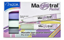 Estuche Marcador Magistral Pastel Con 4 Para Pizarrón Blanco - Magistral - detalle