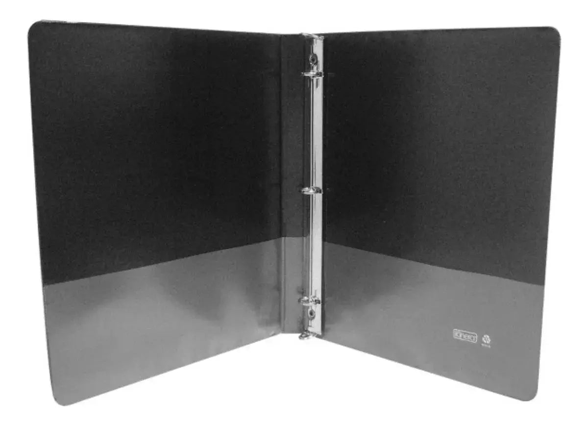 Carpeta Panoramica Carta Negra Cristal Kinera 1 1/2 Pulgadas - Kinera - vista lateral
