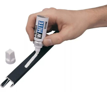 Marcador Permanente Pentel Blanco White 100w Uso Industrial - Pentel - vista trasera