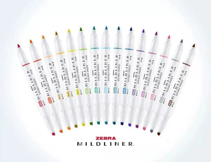 Marcadores Doble Punta Mildliner Zebra Plumones Estuche - Zebra - accesorios