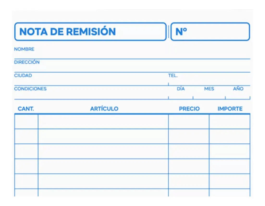 6 Block Notas RemisiÃ³n Duplicado Rayter 1/4 22 Juegos C/u - Rayter - detalle
