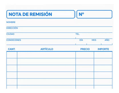6 Block Notas RemisiÃ³n Duplicado Rayter 1/4 22 Juegos C/u - Rayter - detalle