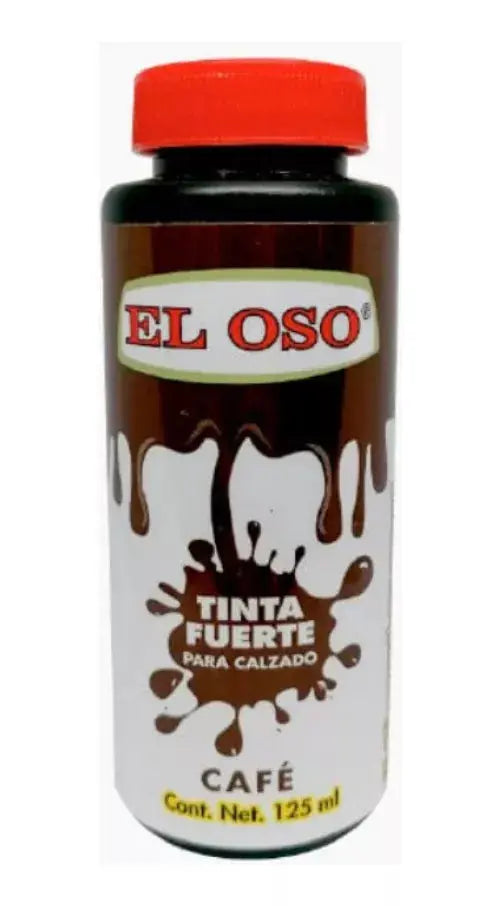 Tinta Fuerte Zapatos El Oso Artículos Piel 125ml Color Cafe - El oso