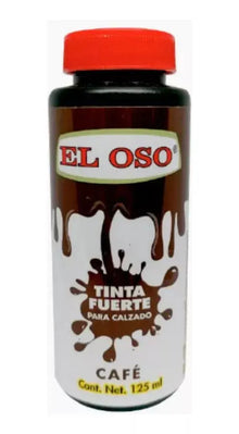 Tinta Fuerte Zapatos El Oso Artículos Piel 125ml Color Cafe - El oso