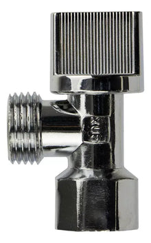 14 Pzas Valvula Angular Paso 1/2''h X 1/2''m Volante Plano - CNX - vista lateral