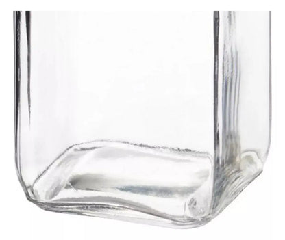 Set 6 Frascos Vidrio Hermetico Almacena Tapa Clip 260 ml - Vittori - empaque