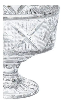 Azucarera Dulcero Bombonera Vidrio Cristal Labrado Tapa - URREA - accesorios