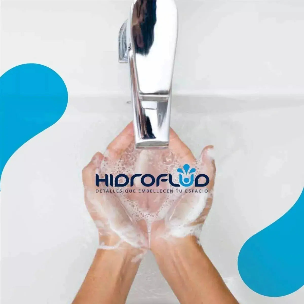 Llave Monomando Hidroflud Mezcladora 18cm Inoxidable Baño - HIDROFLUD - vista lateral