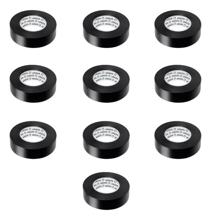 Pack 10 Cinta Aislante Vinil Argos 18mmx20m Negro Pvc - Argos - vista trasera
