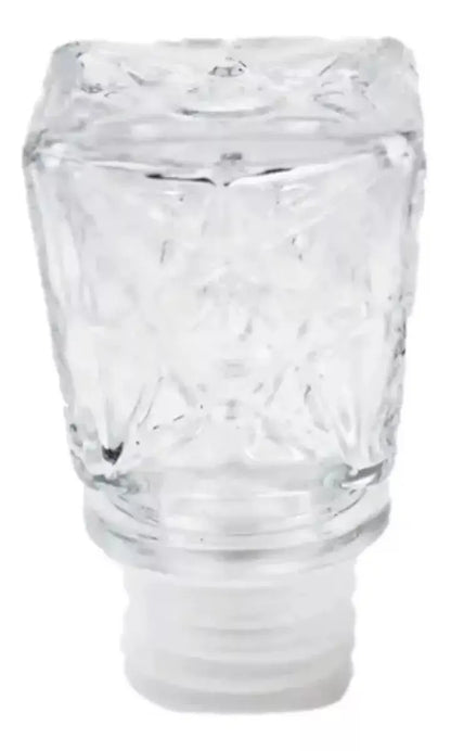 Set 2 Licoreras Vidrio Cristal Diamante Vidrio Resistente 1L - Vittori - vista lateral
