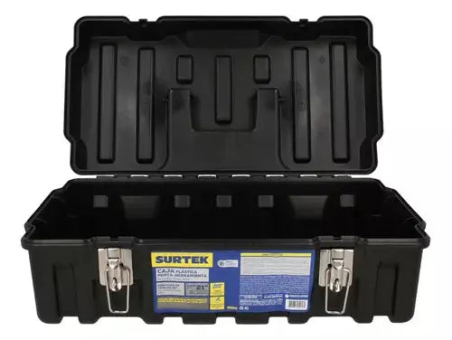 Caja Portaherramientas Surtek Plástica Negro 21" x 11" x 7" - Lock - empaque
