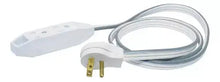 Extension Electrica Surtek Aterrizada Plana 1 M Color Blanco - Lock