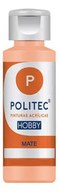 Pintura Acrilica Politec Hobby Tela 30ml Acaba Suave Carne - Politec