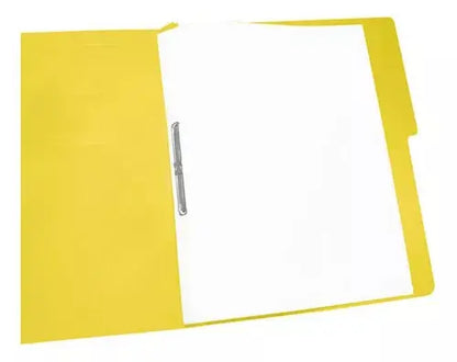 10pz Folder Acco Accopress Papel Tamaño Carta Carpe Amarillo - ACCO - vista lateral