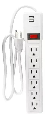 Multicontacto Sanelec 6 Contactos 2 Entradas Usb Interiores - Sanelec