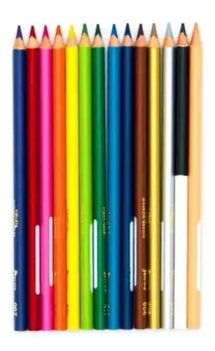 15 Lapices Colores Norma Triangular Punta Gruesa Escolar - Norma