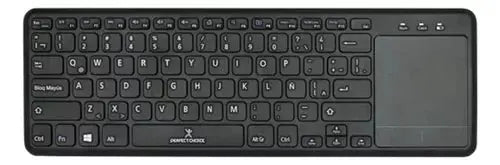 Teclado Inalambrico Mouse Touch Pad Perfect Choice Negro - Perfect Choice - vista lateral