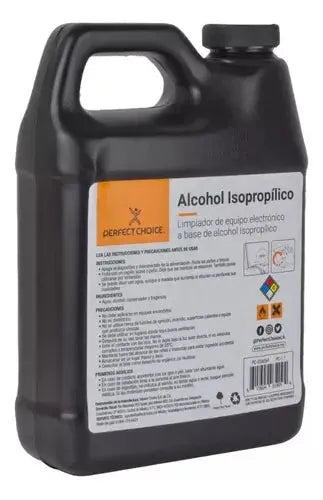 1lt Alcohol Isopropilico Perfect Choice Limpieza Electronica - Perfect Choice - vista lateral