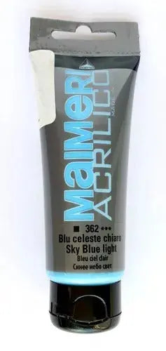 Pintura Acrílica En Tubo Maimeri Acabado Semi-mate 75ml  Azul Celeste - maimeri