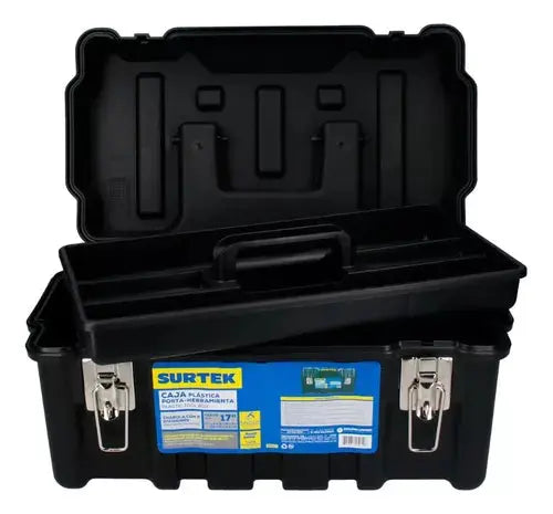 Caja Portaherramientas Plastica Surtek 17''x9''x8'' Negro - Surtek - vista trasera
