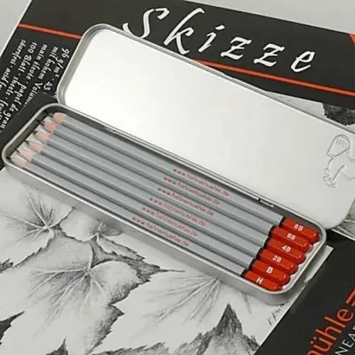 Hahnemühle Block Skizze 29.7 X 42 cm + 1 Caja de Lápices - Lock - accesorios
