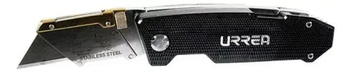 Navaja Utilitaria Abatible Urrea Puntas 7-1/4'' Color Negro - Lock