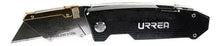 Navaja Utilitaria Abatible Urrea Puntas 7-1/4'' Color Negro - Lock