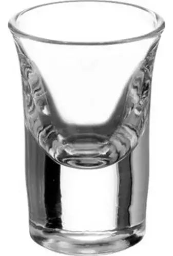6 Vasos Tequileros Shot Conico 10ml Caballito Transparente - Vittori - detalle