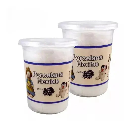 2Kg De Pasta Francesa Porcelana Flexible Policraft - Policraft - vista lateral
