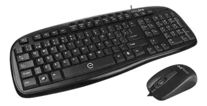 Kit Teclado Mouse Alambrico Easy Line Balance Color Negro - Easy Line