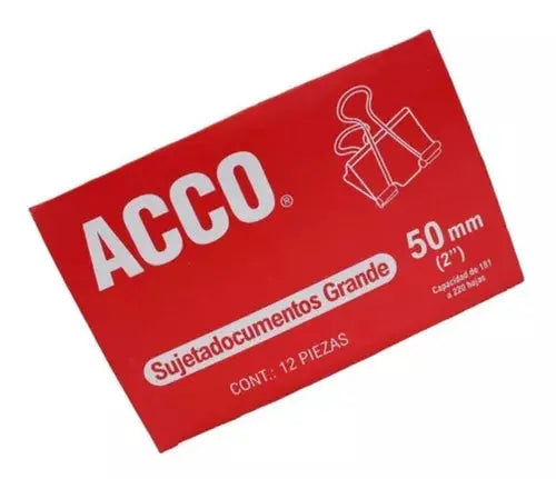 Clip Sujeta Documentos Acco Chico 19 Mm Caja 12 Piezas - ACCO - empaque