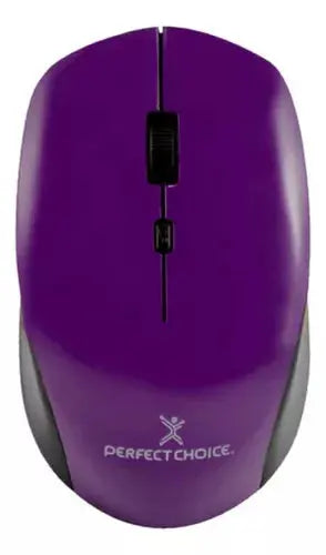 Mouse Inalambrico Morado Perfect Choice Conector Usb 2200 - Perfect Choice - vista lateral