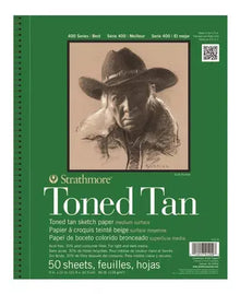 Cuaderno Dibujo Strathmore Toned Tan Block 23 X 30.5cm - Strathmore