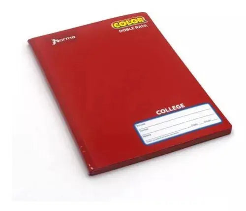 Cuaderno College 100 Hj Norma Color 360 Cosido Doble Raya - Norma - accesorios