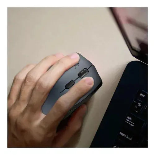 Mouse Inalambrico Zurdos Perfect Choice Negro Ergonomico Dpi - Perfect Choice - vista lateral