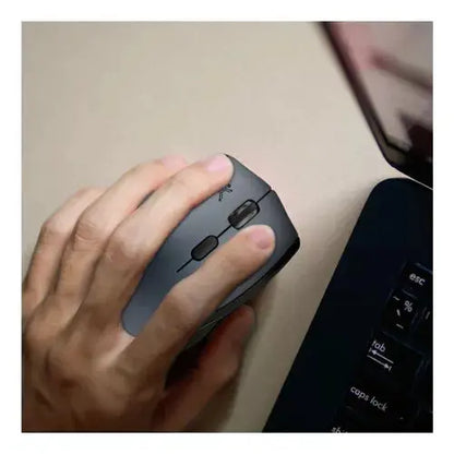Mouse Inalambrico Zurdos Perfect Choice Negro Ergonomico Dpi - Perfect Choice - vista lateral