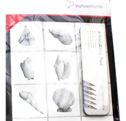 Hahnemühle Block Skizze 29.7 X 42 cm + 1 Caja de Lápices - Lock - vista lateral